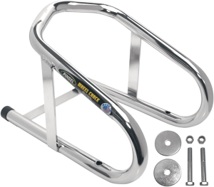 Permanent Wheel Chock Chrome, 1, nordicamoto.ro