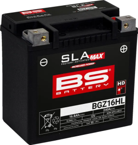 Sla Max Factory – Aktív AGM karbantartásmentes akkumulátor, fekete , nordicamoto.ro
