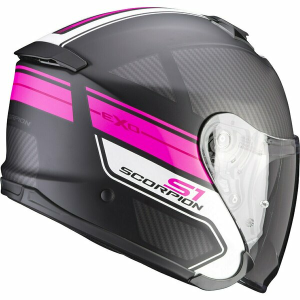 Casca open face/jet SCORPION EXO-S1 CROSS-VILLE Negru/Alb/Galben Fluo S, 3, nordicamoto.ro