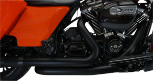 Aggressor 2-into-2 Crossover Headers With Heat Shields Black, 1, nordicamoto.ro