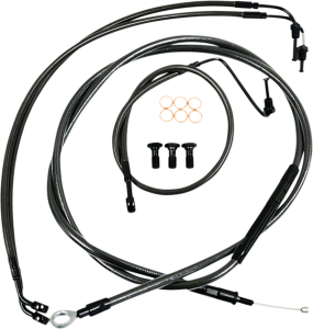 Standard Midnight Braided Handlebar Cable/brake Line Kit Black
