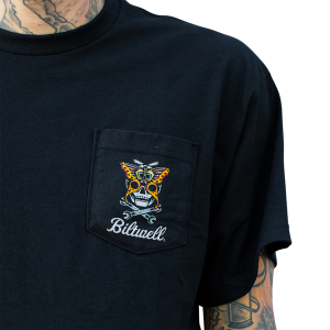 Skull Moth T-shirt Black S, 3, nordicamoto.ro