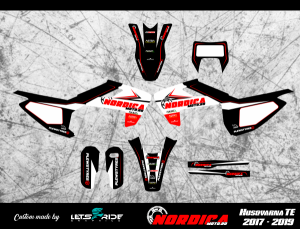 Matricák, NordicaMoto Husqvarna TE 17–19 matricakészlet, nordicamoto.ro