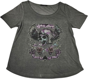 Tee Wmn Sinwheels Gry Sm Gray