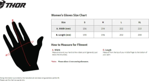 Thor Sportmode női kesztyű – kék ombré/fekete – XL, 2, nordicamoto.ro