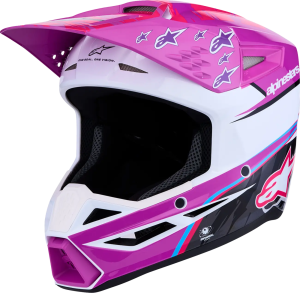 Alpinestars SM3 Falcon gyermek sisak, lila/fehér/rózsaszín, M-es méret, 1, nordicamoto.ro