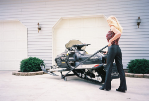 Snowmobile Cart Black, 2, nordicamoto.ro