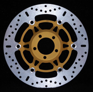 Brake Rotor X Series Floating Round Gold, Stainless Steel, 2, nordicamoto.ro