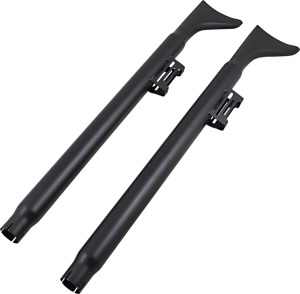 Fishtail Slip-on Mufflers Black