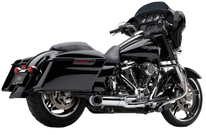Turn Out 2-into-1 Exhaust System Chrome, 5, nordicamoto.ro