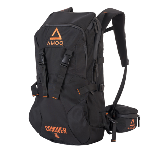 AMOQ Conquer 25L hátizsák, fekete/narancssárga