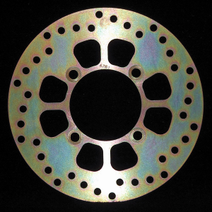 Round D-series Fixed Offroad Brake Rotor Gold, Zinc
