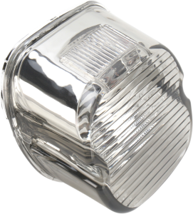 Laydown Taillight Lens With Top Tag Window Chrome
