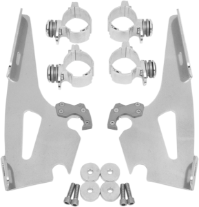 Fats/slim Windshield Trigger-lock Complete Mount Kit Polished
