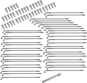 Spoke Set For Spun Steel And Excel Aluminum Rim Chrome