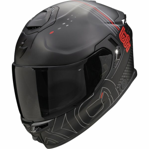 Casca integrala SCORPION EXO-GT SP AIR TECHLANE Negru mat/Gri/Rosu M, 1, nordicamoto.ro