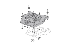 Adaptor SW-Motech pentru Luggage Alu-Rack Negru GPT00152400