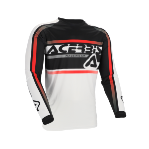 Acerbis Linear Lugo fehér/fekete póló