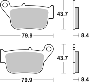 Hf Street Ceramic Organic Brake Pads