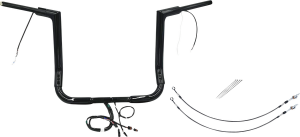 Plug & Play Ez Install 1-1/2(r) Flat Top Handlebar Kit Black