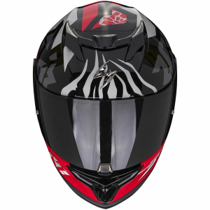 SCORPION EXO 520 EVO AIR ROK BAGOROS teljes arcú sisak – Fekete/Piros, S-es méret, 2, nordicamoto.ro