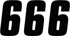 Number Stickers Black, 2, nordicamoto.ro