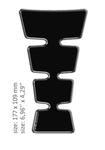 Resin/soft Touch Tank Pad Black