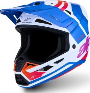 Alpinestars S-M7 Core sisak, fehér/kék/rózsaszín, XXL, 1, nordicamoto.ro