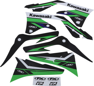Evo Graphics Kit Black, Green, 2, nordicamoto.ro