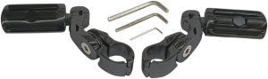 Highway Pegs With Mounting Arms Black, 1, nordicamoto.ro