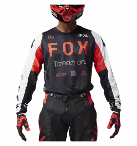 FOX 180 Race Spec póló, fekete/piros/fehér, M, 4, nordicamoto.ro