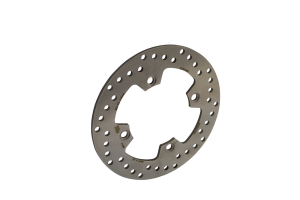 Round Hpsr Solid Brake Rotor Silver, Stainless Steel