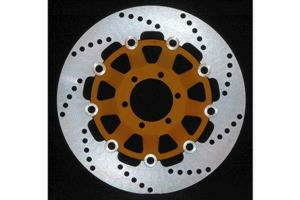 Round Pro-lite Brake Rotor Gold, Silver, Stainless Steel