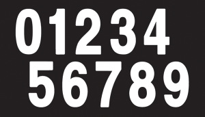 Pro Numbers White, 3, nordicamoto.ro