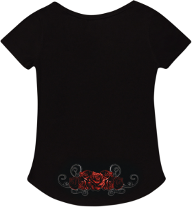Women's Red Catrina T-shirt Black XL, 3, nordicamoto.ro