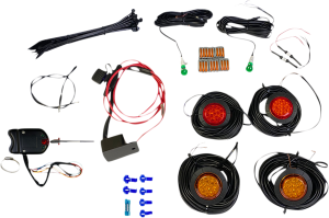 Universal Led Turn Signal Kit With Steering Column Switch White