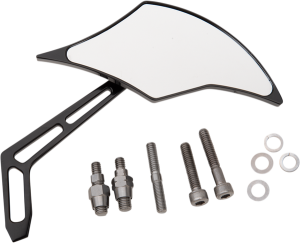 Billet Aluminum Mirrors With Clear Glass Black, 2, nordicamoto.ro