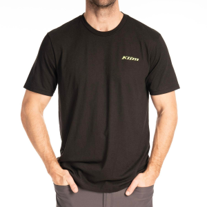 Tricou Klim Saddle Mountain Tri-blend Black - Hi-Vis, 5, nordicamoto.ro