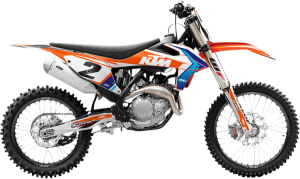 Evo Graphics Kit Orange, White