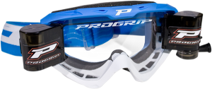 3450 Riot Roll Off Mounted Mx Goggles Blue, White