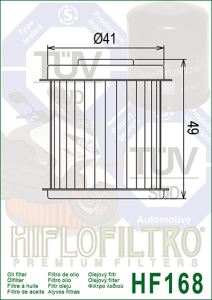 DAELIM NS/SL125 Hiflofiltro HF168 olajszűrő