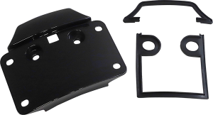 Radius License Plate Mount Assembly For Cvo Black