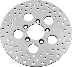 Vintage Drilled Brake Rotor Shovelhead Silver