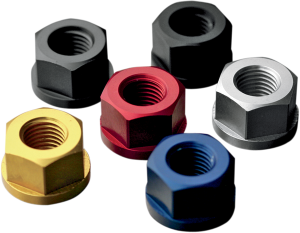 Sprocket Nuts Red