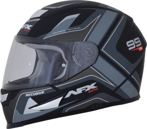 Fx-99 Recurve Street Helmet Matte Black/gray X-large Black, Gray XL, 1, nordicamoto.ro