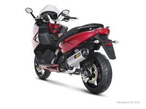 Slip-On sorozatú robogó-kipufogó, fekete, szénszálas, 3, nordicamoto.ro