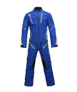 CFMOTO RALLY textil motoros ruhakészlet – kabát + nadrág, kék / sárga, 1, nordicamoto.ro