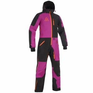 AMOQ Void V2 női motoros szános overall, bélelt, fekete/lila/narancssárga, 1, nordicamoto.ro