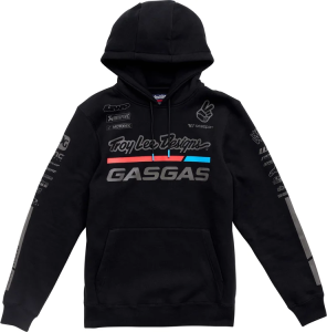 TLD GASGAS TEAM kapucnis pulóver, fekete