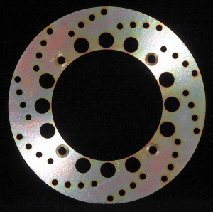 Round D-series Fixed Offroad Brake Rotor Silver, Zinc